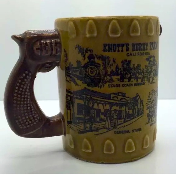 KNOTTS BERRY FARM Vtg 1940-50’s Revolver Gun Mug - Picture 12 of 12